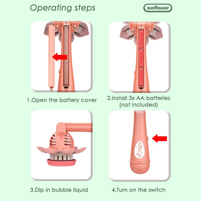 Electric Bubble Gun Toys for Kids 23 Holes Bubbles Machine Soap Blower Blowing Toy Party Outdoor Games Boys Girls Gift