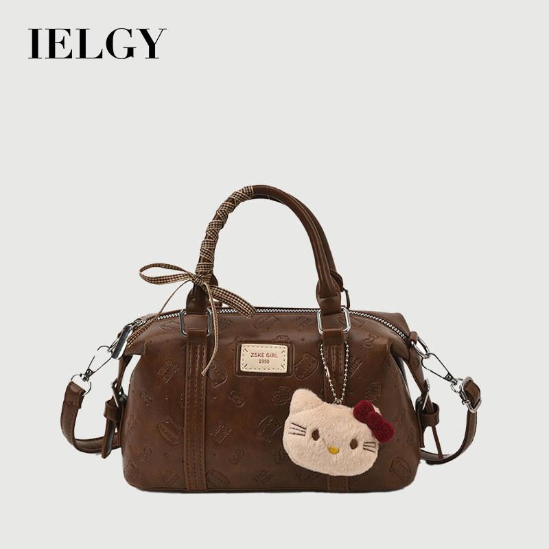 IELGY Ladies Messenger Bag Autumn Winter Retro Shoulder Fashion Boston Bag