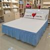 Elastic Bed Ruffles Bed Skirt Wrap Around Style Easy Fit 15 Inch Drop Dust Ruffle Bed Skirts Corners Fade Resistant