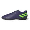adidas Месси 19.4 Удобные TF с круглым носком (Резиновые шипы) Бутсы для футбола на жестком грунте, искусственной траве, мужские, фиолетово-зеленые EF1805