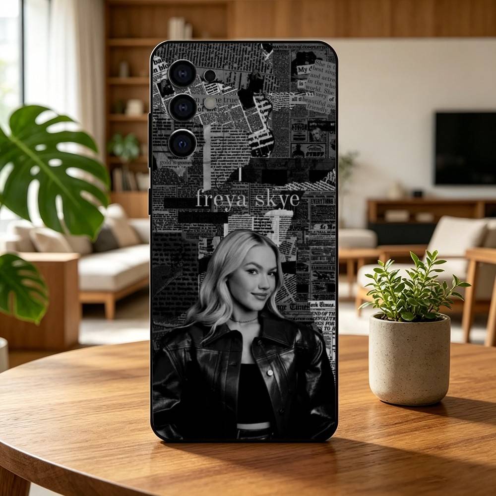 Чехол для телефона S-Singer F-Freya Skye-e для Samsung S25,S24,S21,S22,S23,S30,Ultra,S20,Plus,Fe,Lite,Note,10,Черная крышка
