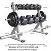 Double-Layer Dumbbell and Barbell Plate Storage Rack