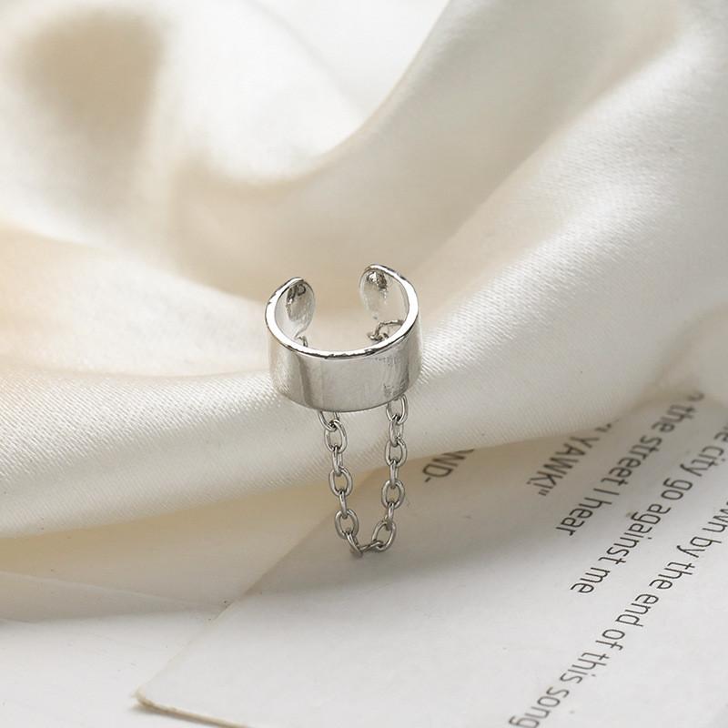 Рок Винтаж Циркон Звезда Цепочка Кисточка Клипсы Серьги Для Женщин Унисекс Минималистичные Фейковые Пирсинг Козелок Ухо Кафф Серьги Украшения Подарки