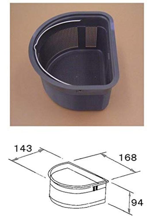 Jushi Garbage Basket Sunwave Kitchen Parts Drainage Basket Garbage Storage Container for NZK [NZK X] INAX/LIXIL