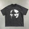 2026 Унисекс Футболка Streetwear КВАРТАЛ 24 Графика Лица