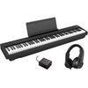 Roland FP-30X Portable Digital Piano 88 Keys Grand Touch with BH-181 Headphones Black