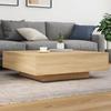 VidaXL Coffee Table Sonoma Oak 100x100x31 Cm Engineered Wood 836597