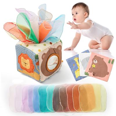 Коробка салфеток Mamimami Home, изготовленная из ткани, стимулирующая развитие пяти возрастов 1 и образовательный подарок на день рождения, игрушка, ткань, мягкая, игра, чувства, Монтессори,