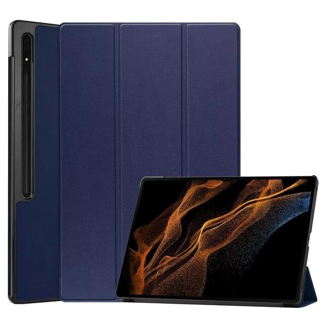 Case for Samsung Galaxy Tab S8 Ultra 14.6 SM-X900 S8 Plus 12.4 SM-X800 SM-X700 S8 11 Inch Tablet Magnetic Folding Stand Cover