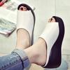 Summer Sexys Slippers Woman Wedges Platform Beach Flip Flops Sandals Slippers For Women Black Women Female Lady Shoes Zapatos Mujer