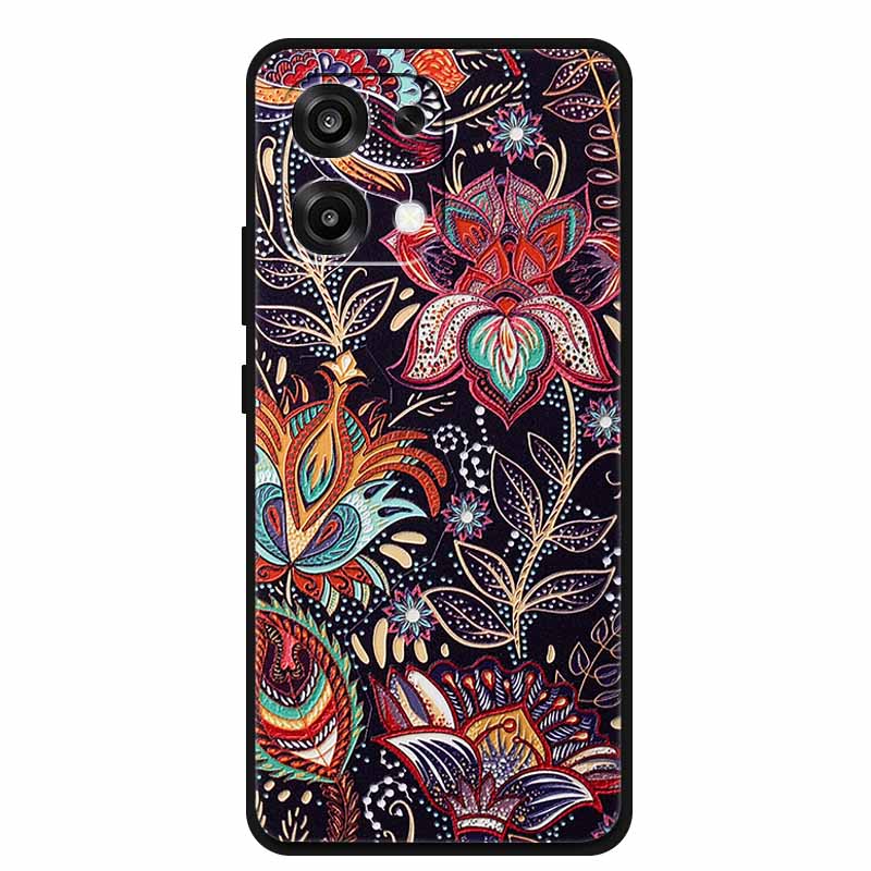 For OPPO A6 Pro 4G 5G 3D Flower Case F31 Soft TPU Bumper Protector Relief Emboss Silicone Phone Cover for F 31 A 6 Fundas Coque