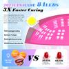 380W 84LEDS Powerful UV LED Nail Dryer Nail Lamp For Curing All Gel Nail Polish Professional Lamp Light Manicure Equipment