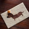 Cute Tufting Puppy Bedroom Rug Cartoon Dog Dachshund Carpet Bathroom Foot Pad Bath Mat Doormat Aesthetic Home Kids Room Decor