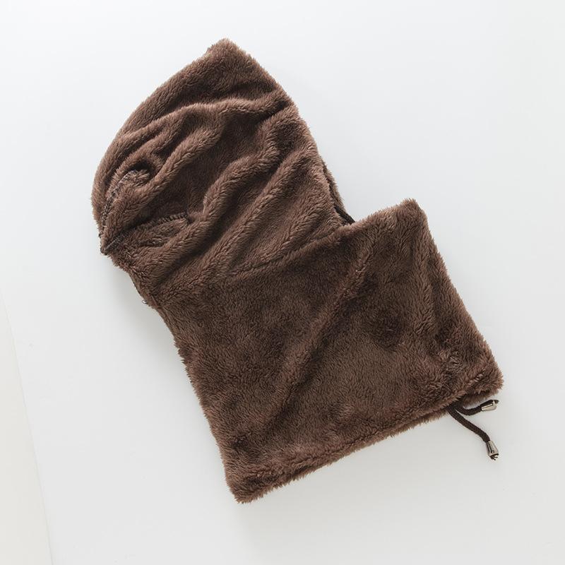 Женский зимний плюшевый вязаный пуловер, цельный шарф из жареного теста, шерстяные шапки с ушками