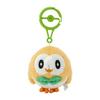 Center Original Mascot with Carabiner: Rowlet