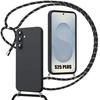 Case for Samsung Galaxy S25 Plus (S25+) Shockproof Soft Silicone Protection with Black Cord