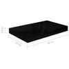 VidaXL Étagère murale flottante 4 pcs Noir brillant 40x23x3,8 cm MDF