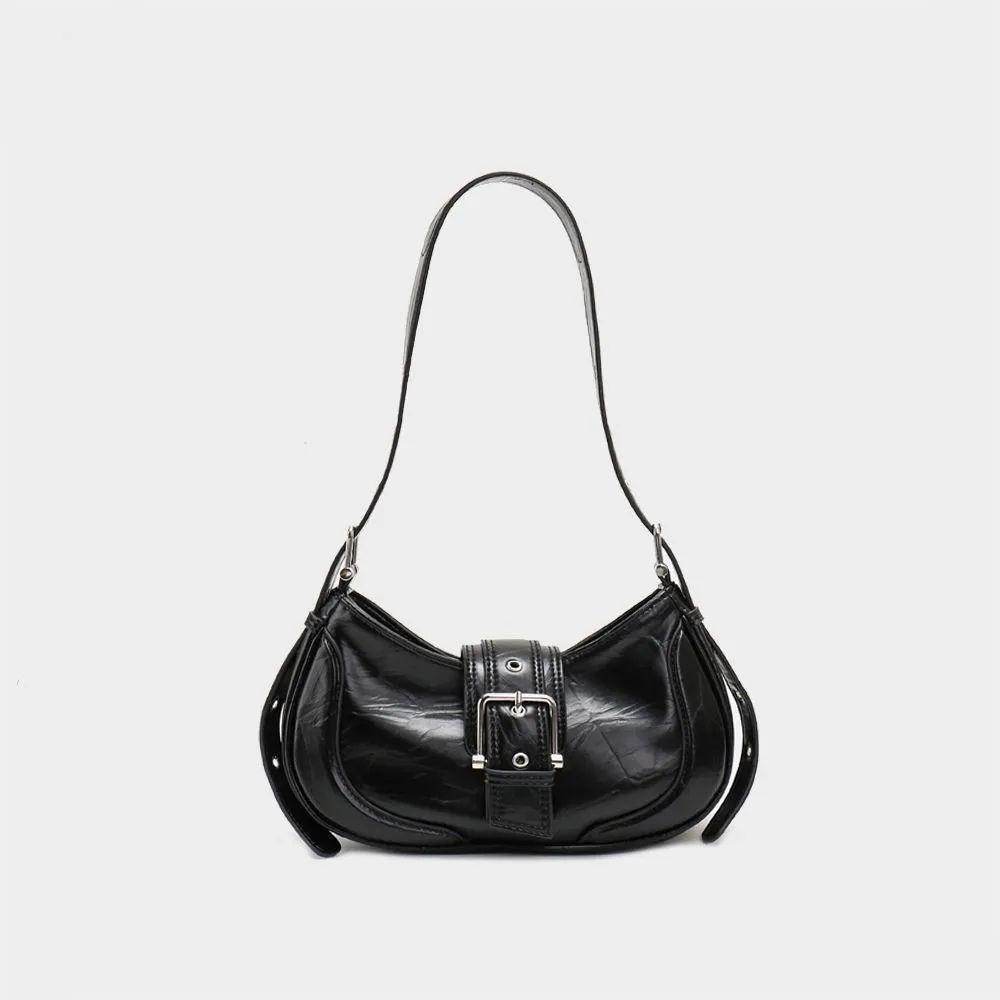 Small Bag for Women, Autumn 2025 New Vintage Hot Girl Underarm Bag, Niche Single Shoulder Crossbody Bag, Fashion Motorcycle Bag Trend