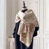 Winter Cashmere Scarf for Women Luxury Warm Shawl Floral Print Windproof Cape Pashmina Handerchief Designer Female Scrarf