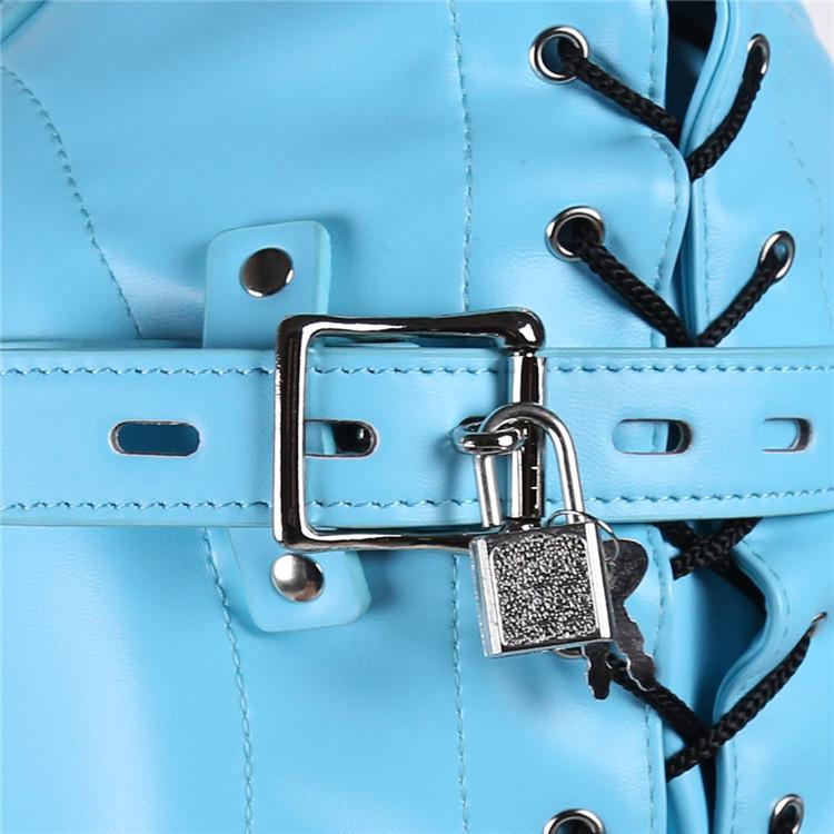 БДСМ секс-маска игрушки для взрослых фетиш секс-игрушки раб головной убор кожаный шейный рукав бондаж