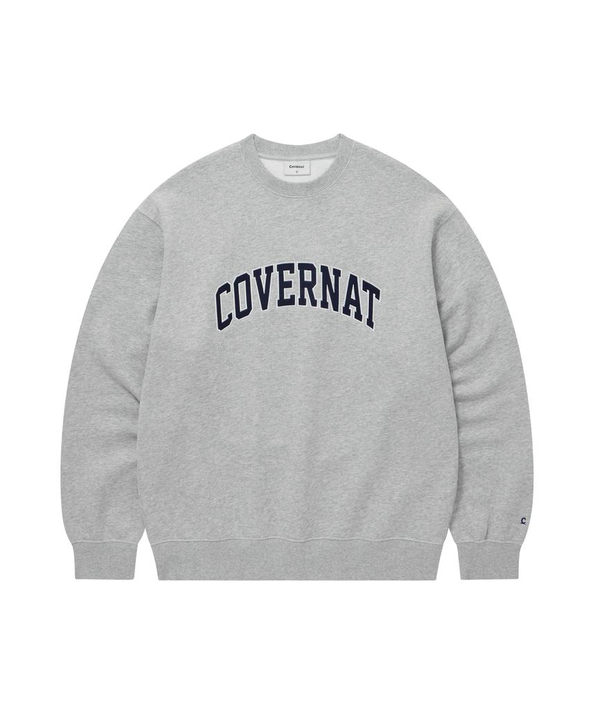 COVERNAT Arch Logo Sweatshirt Melange Gray