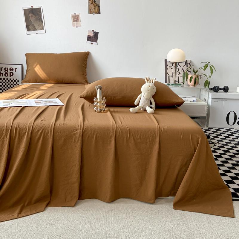 Однотонная простыня Мягкая плоская простыня Домашнее постельное белье sabanas para cama Взрослые Детская комната Простыни (Нет наволочки)