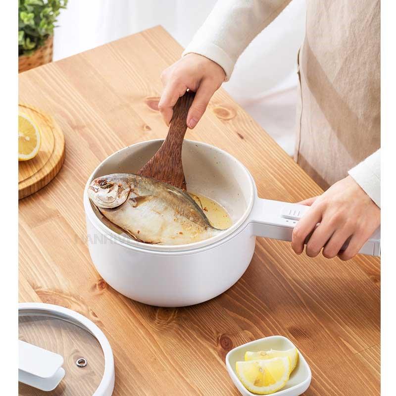 KNCOKAR Многофункциональная/Электрическая плита Сковорода Горячий горшок Портативная пароварка 1,5 л Электрический ланч-бокс Кухонные принадлежности Завтрак