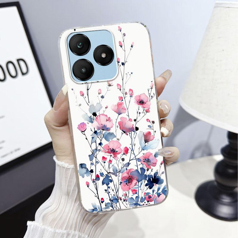 Cartoon For Wiko T10 T20 T60 Case Protective Cover For Wiko T10 Marble Clear Soft Silicone Phone Case Floral Cute Cat Bumper