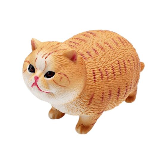 Миниатюрная фигурка котенка из ПВХ, имитация кошки, статуэтка, скульптура, развивающая игрушка-животное, украшение для рабочего стола, подарок для любителей кошек.