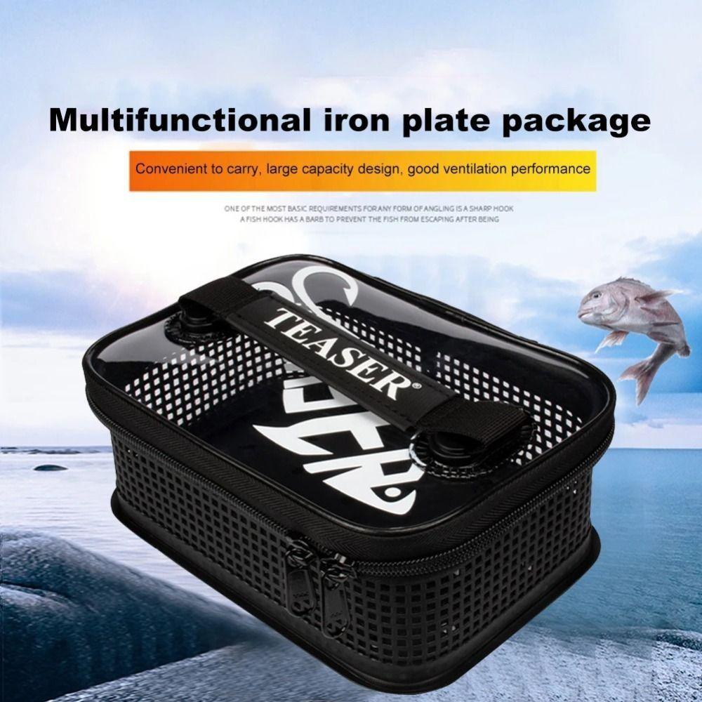 Large Capacity Lure Bait Storage Bag Jig Mesh Bag Fishing Jig Bag Fishing Accessories