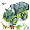 Colorful Dinosaur Trucks Triceratops Tyrannosaurus Figure For Kids' Playtime Fun