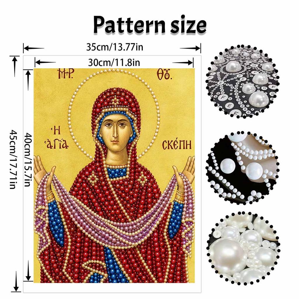 DIY 3D Pearl Diamond Painting Art Set Home Decor Religious Icon Art Set Wall Art