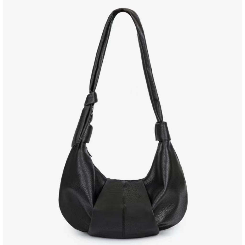 Ielgy Retro Dumpling Bag Large Capacity Fashion Commuter Tote Bag Niche High-End Messenger Bag
