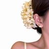 15cm Artificial Flower Hair Clips Elegant Bridal Hair Accessories Flower Hair Pins  for Women