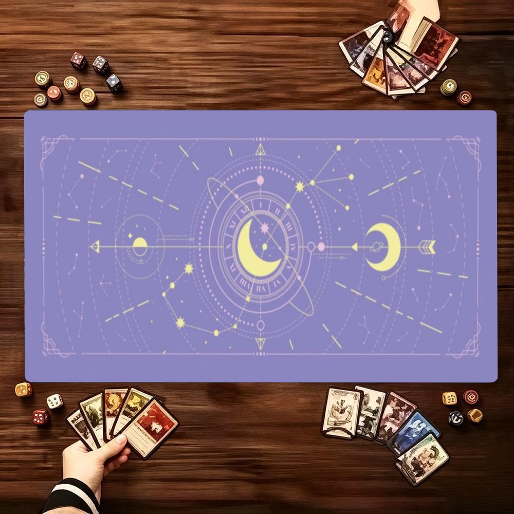 Mystic Night Sky Constellation Moon Astrology Tarot Style Playmat Suit Large Size Laptop Bedroom Gaming Keyboard Pad
