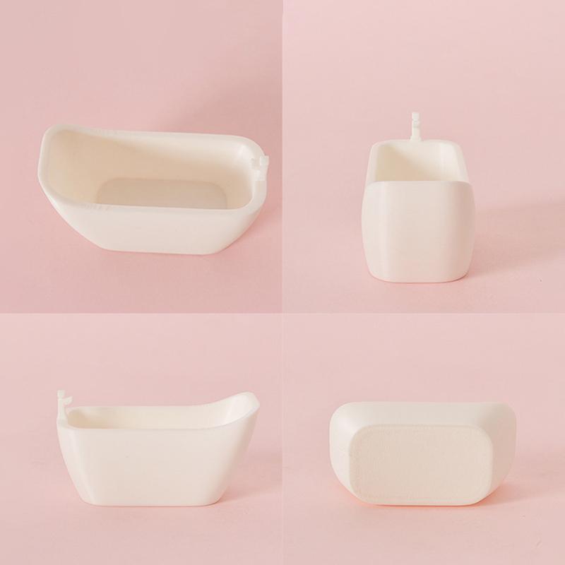 1/12 Кукольный домик Миниатюрная имитация ванны с подносом Модель Кукольный домик Мебель для ванной комнаты Украшение Кукольный домик Игрушки для притворства