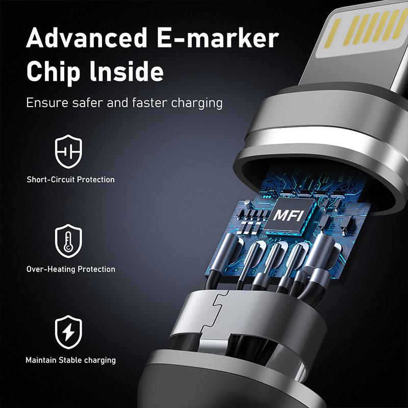 MFI Certified Lighting Cable Charger Nylon Braided Wire for 14 Plus 13 Pro Max 12 11 XR XS Fast Charging Cord Data Line