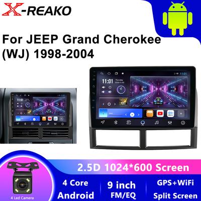 Android 13 для Jeep Grand Cherokee II WJ 1998 - 2004 Видео Carplay Радио Мультимедиа DVD GPS BT 2din Стерео WIFI QLED Экран