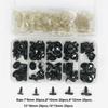 100pcs/box Oval Shape Plastic Safety Eyes Black Black Screw Eyes New Doll Bear Toys  For Toys