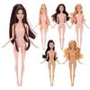 Принцесса Супермодель Голая Кукла Темная Кожа DIY Одевалка Игрушка Фигурка Тело Детский Подарок
