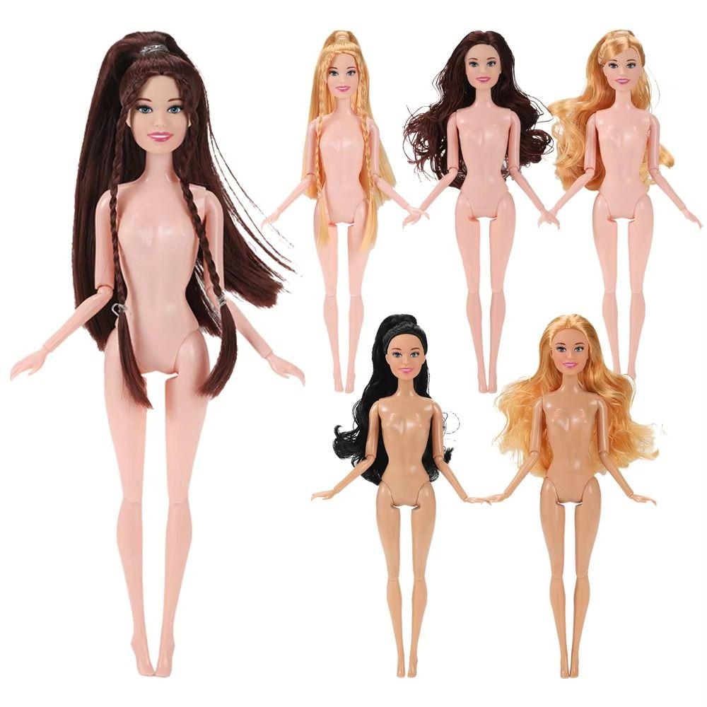 Принцесса Супермодель Голая Кукла Темная Кожа DIY Одевалка Игрушка Фигурка Тело Детский Подарок