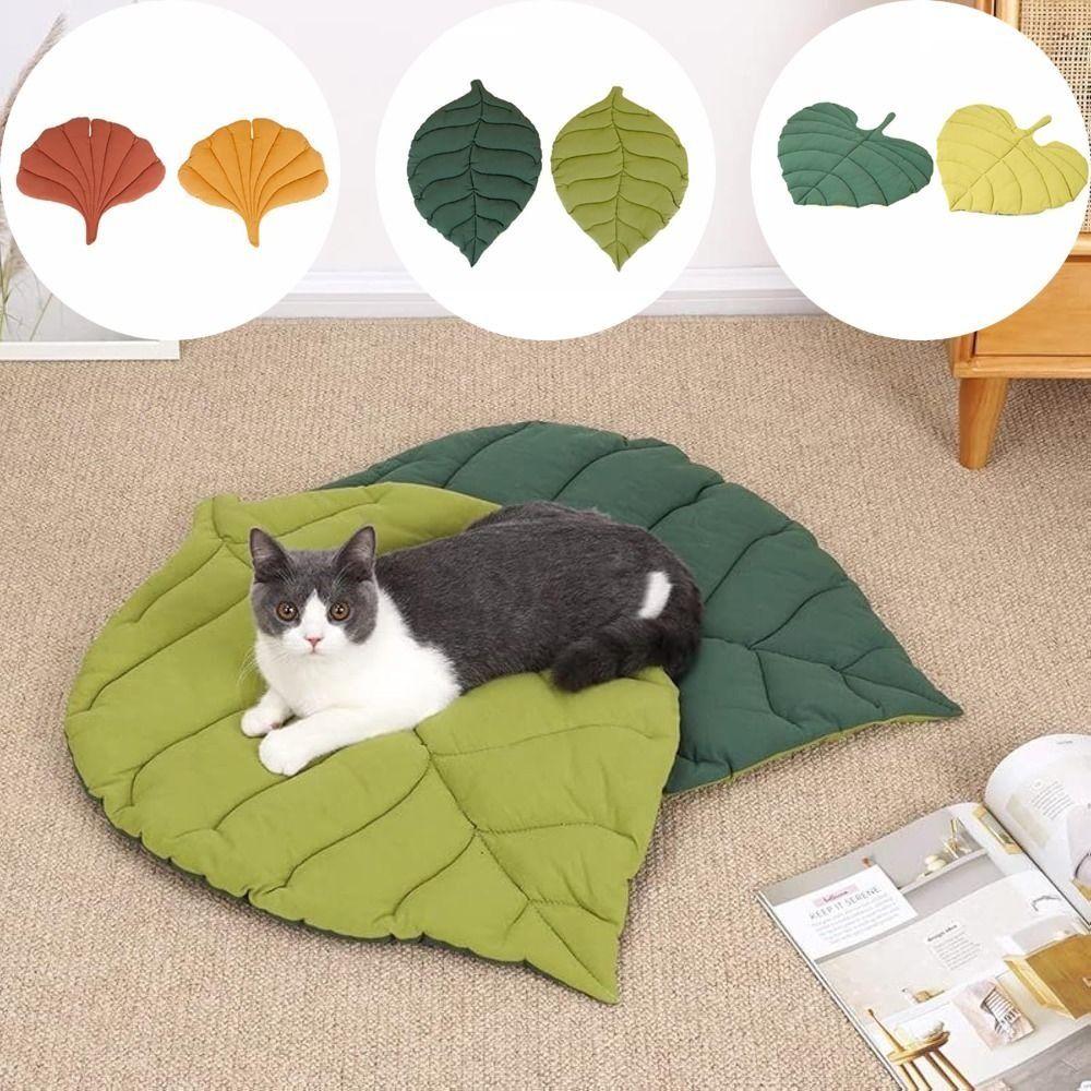 Leaf Shaped Cat Bed Soft Cotton Pet Bed New Cat Nest Pet Accessories