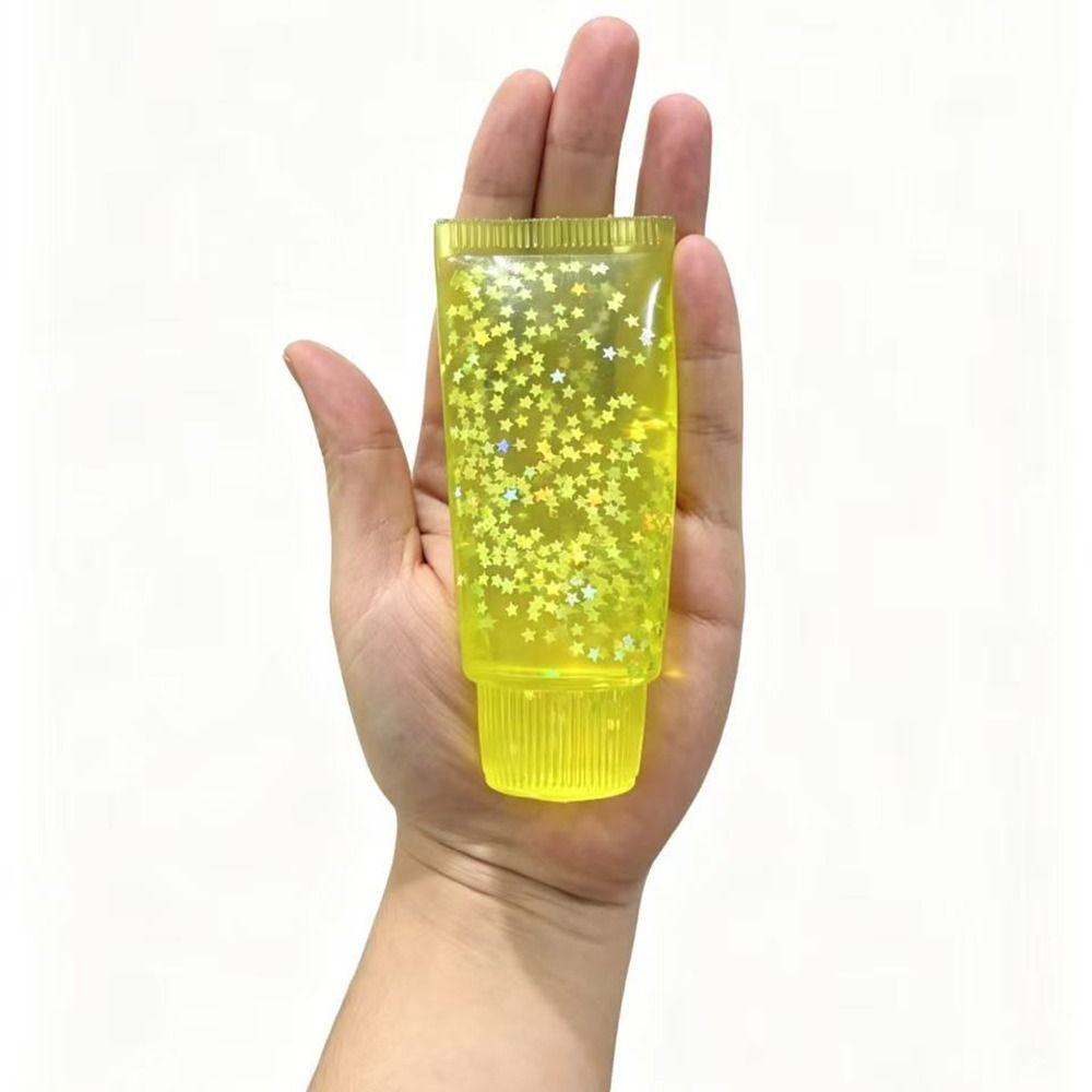 Glitter Star Toothpaste Squishy Toy Sensory Squishy Toy Facial Cleanser Fidget Birthday Gift
