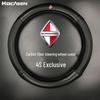 Borgward BX5/BX7 Genuine Leather & Carbon Fiber Steering Wheel Cover - Universal, Non-Slip, Sweat-Absorbent for All Seasons