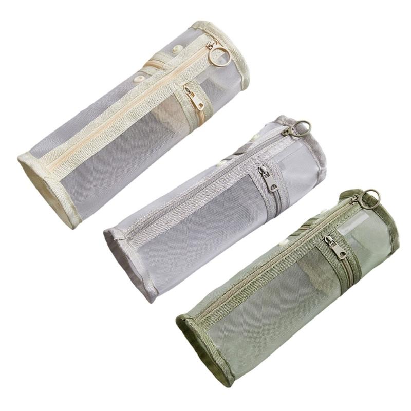 Пенал большой вместимости, сетчатый пенал, пенал в японском стиле, школьные и офисные принадлежности