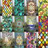 Window Film Frosted Stained Glass Films Church Static Cling Privacy Films Self-adhesive Window Sticker Kitchen Office Home Decor