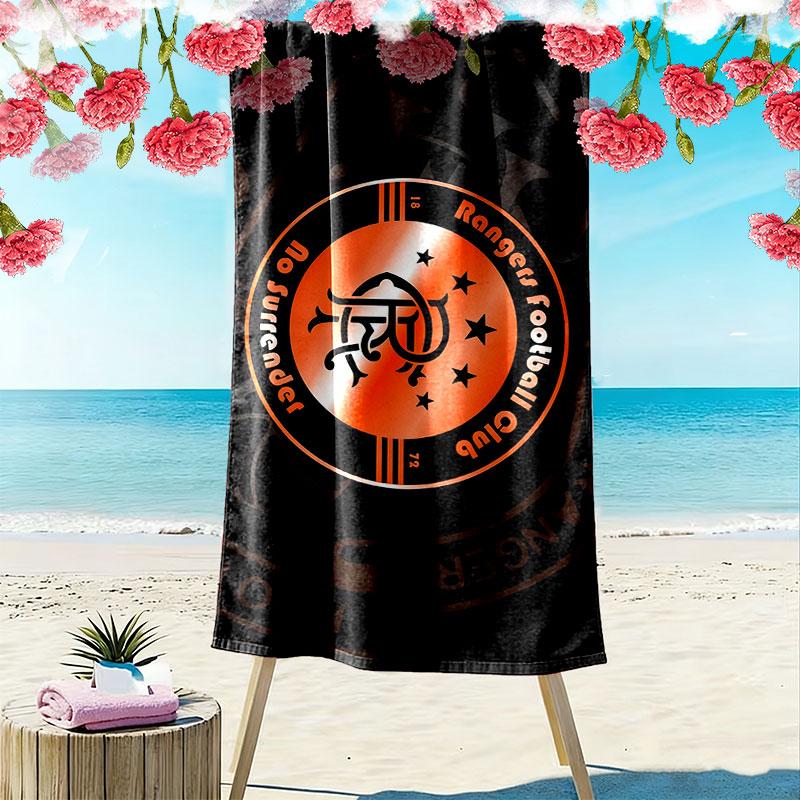 Rangers FC Print Beach Towel, Large Soft Quick Dry Towel for Beach Camping Swimming
