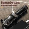 Rechargeable Zoomable Flashlight Super Bright Emergency Zoom Lantern Laser Flashlight  Fishing