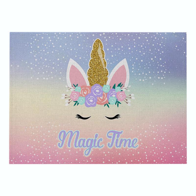 Nordic INS Cartoon Unicorn льняной коврик для стола нескользящий термостойкий коврик для стола подставка под стакан для напитков кухонные принадлежности