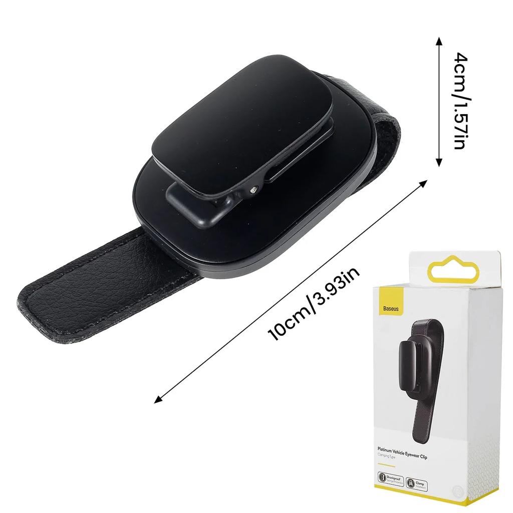 Держатель солнцезащитных очков для автомобильного козырька, алюминиевый и кожаный держатель для автомобильных очков, зажим для вешалки USB-кабеля, стойка для хранения билетов и карт